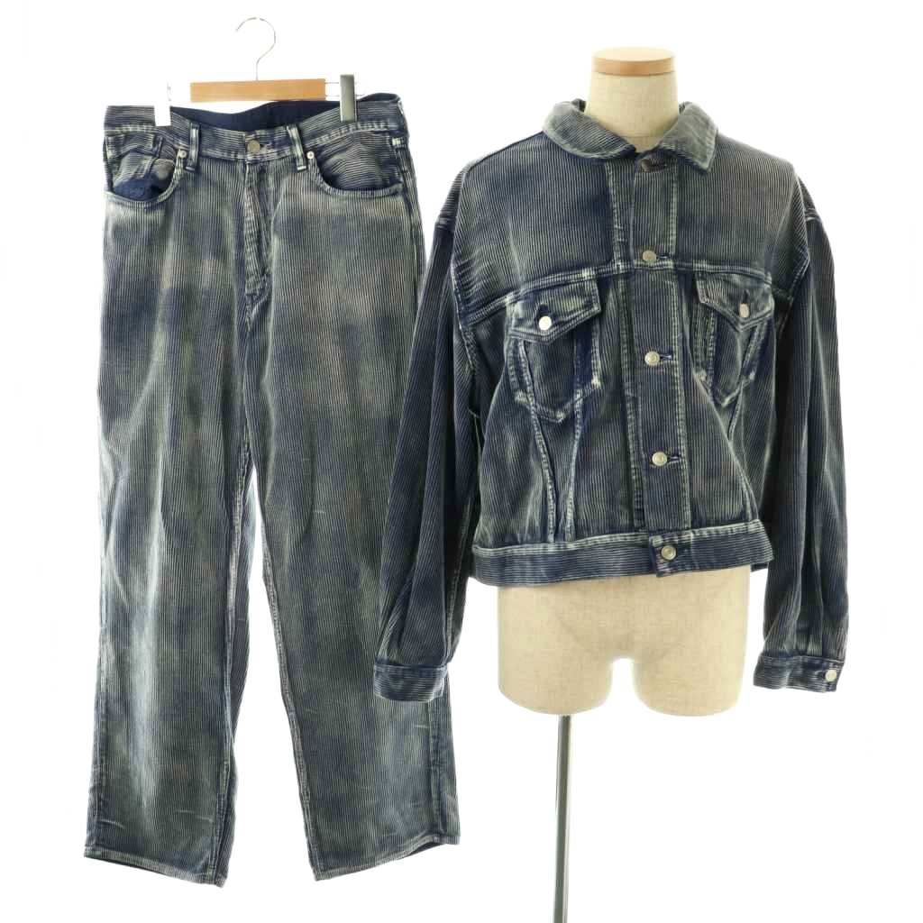 ソーイ SOE セットアップ Faded Corduroy Trucker Jacket Faded