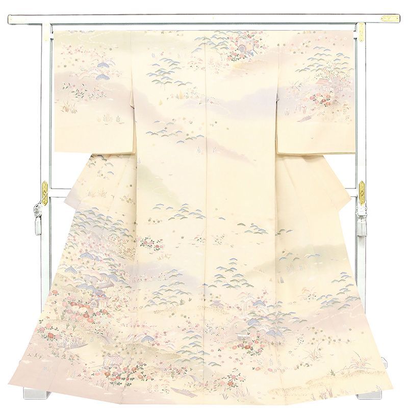 記念感謝祭【仕立無料】純古典特撰訪問着☆京友禅工芸総手描染、本金彩