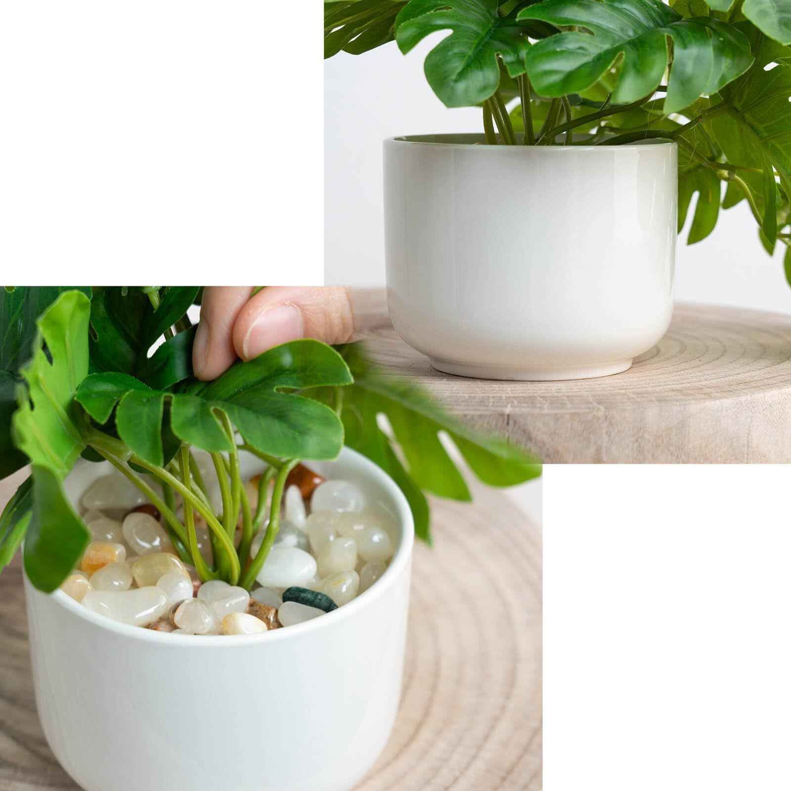鉢付き 4点セット 人工観葉植物 おしゃれ インテリア雑貨 ミニ 世話 