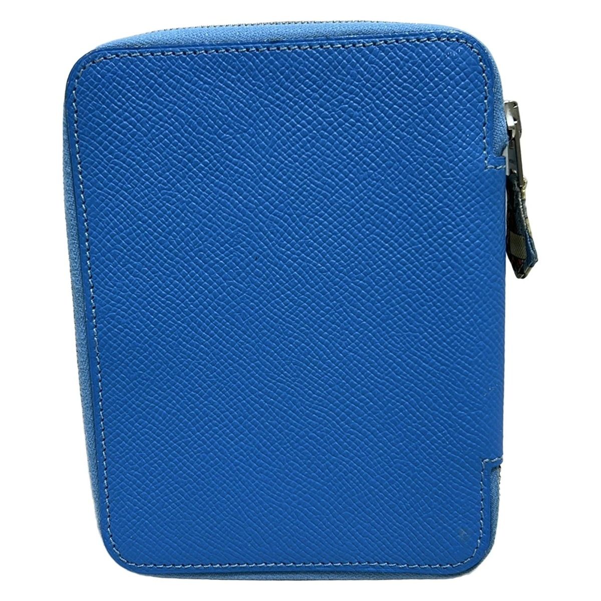 HERMES エルメス 手帳 アジェンダジップ ブルーパラダイス シルバー金具
