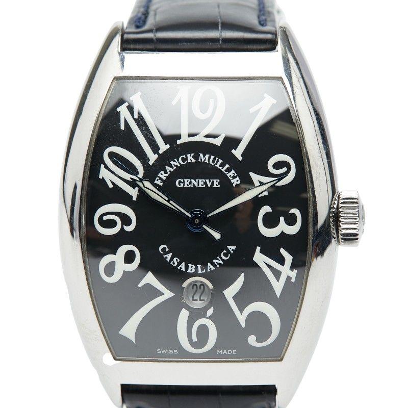 フランクミュラー カサブランカ 8880C DT ステンレススチール レザー メンズ FRANCK MULLER 222 54390