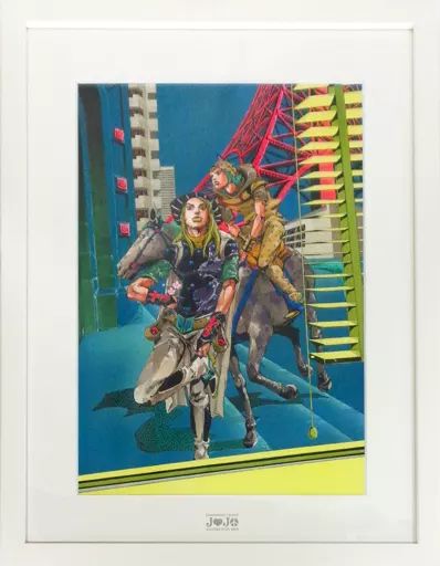 原画イラストボード ジョジョの奇妙な冒険 額装複製原画 ジョニィ＆ジャイロ