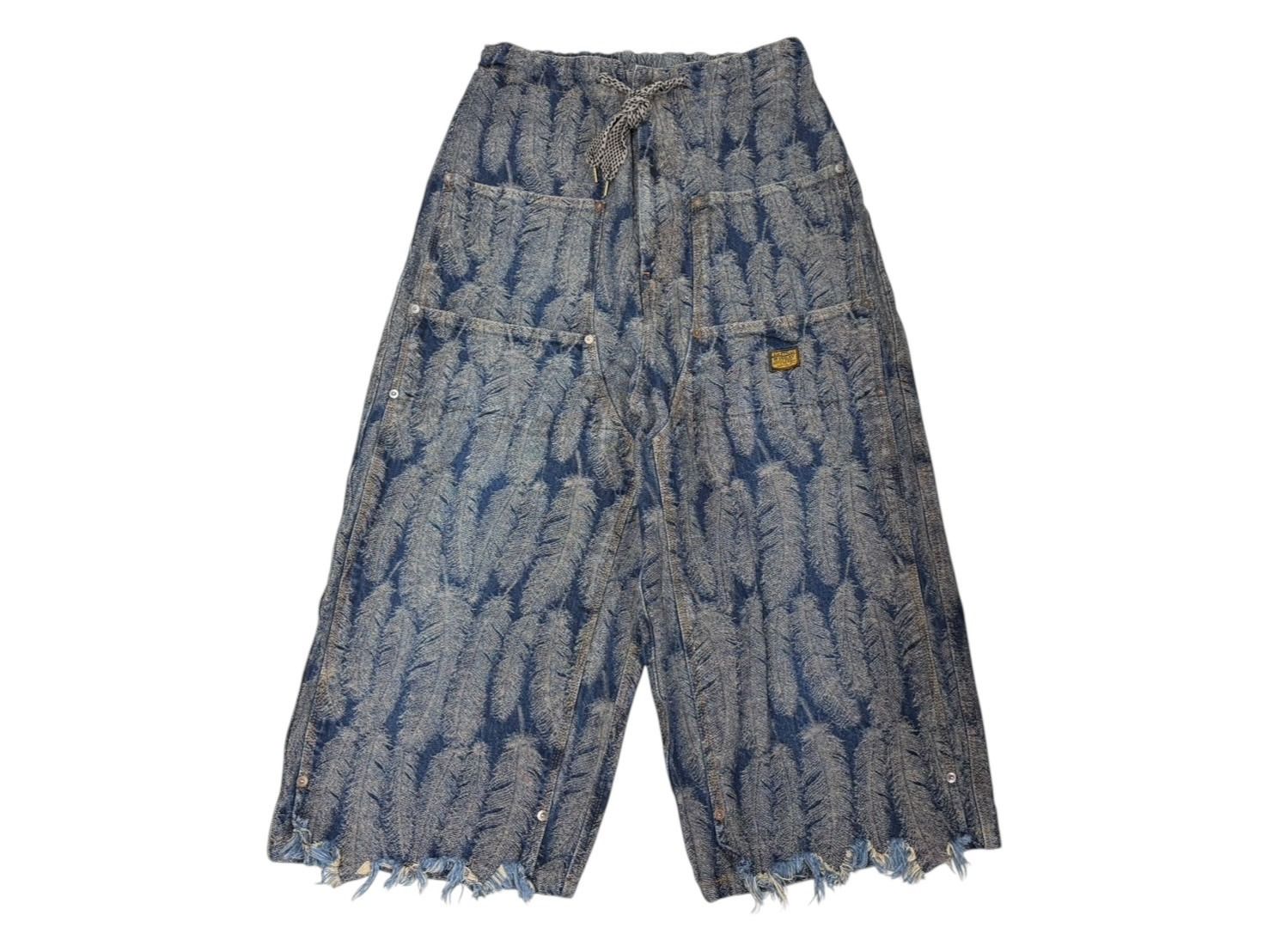 極美品 KAPITAL キャピタル 24AW Magpie Denim W Knee Easy Baggy 