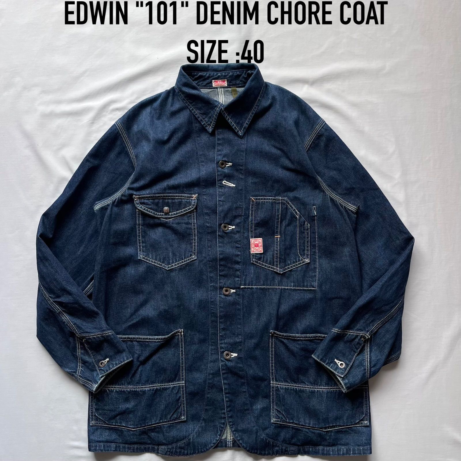 EDWIN エドウィン 101 カバーオール チョアコート デニム ドーナツ 