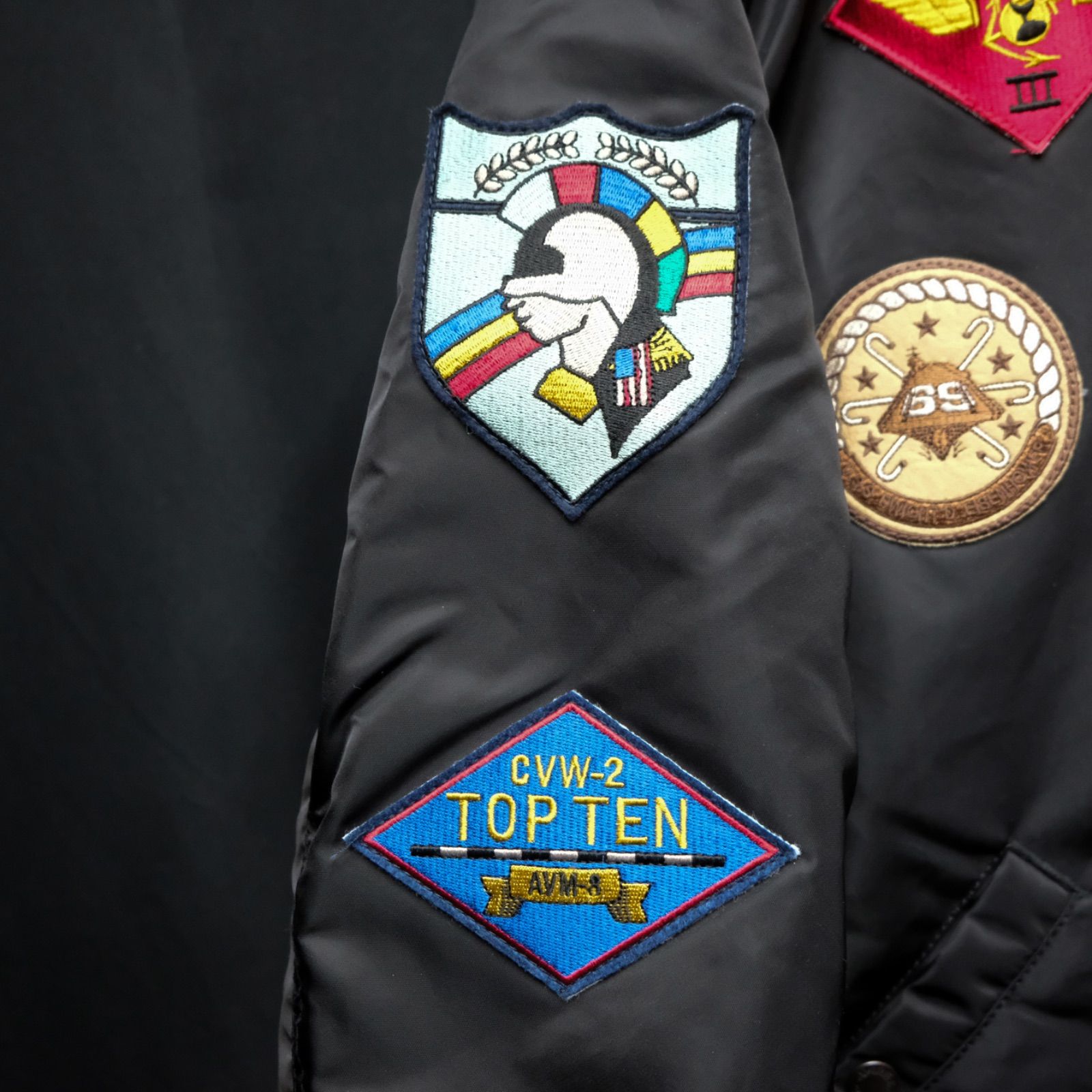 未使用タグ付き AVIREX MA-1 TOPGUN フライトジャケット XL 黒 