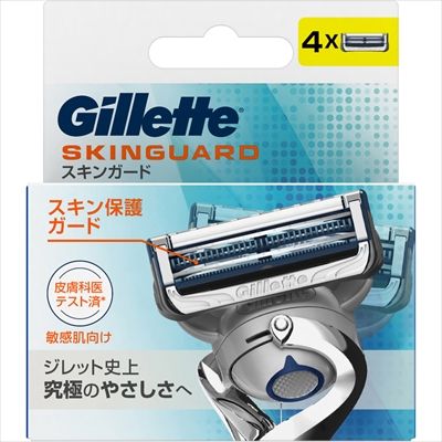 【まとめ買い-40点セット】スキンガードマニュアル替刃４Ｂ 【 ジレット 】 【 男性用カミソリ 】