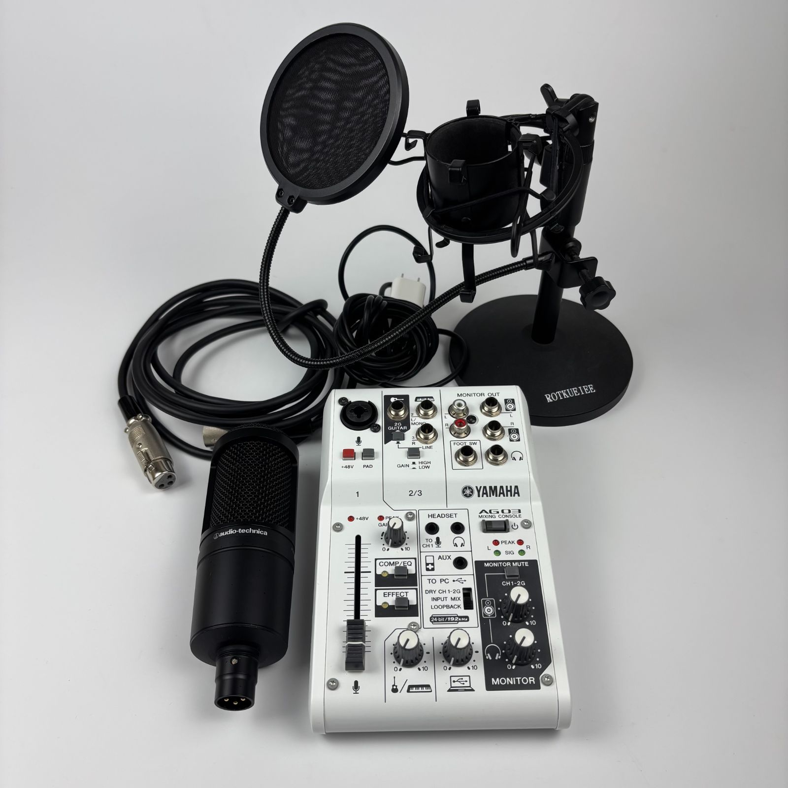 YAMAHA AG03 ＆ audio technica AT2020セット #ES1925/ES1926 - メルカリ