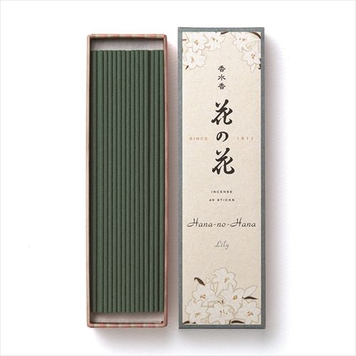 【まとめ買い-999点セット】香水香　花の花　ゆり　長寸４０本入 【 日本香堂 】 【 お香 】