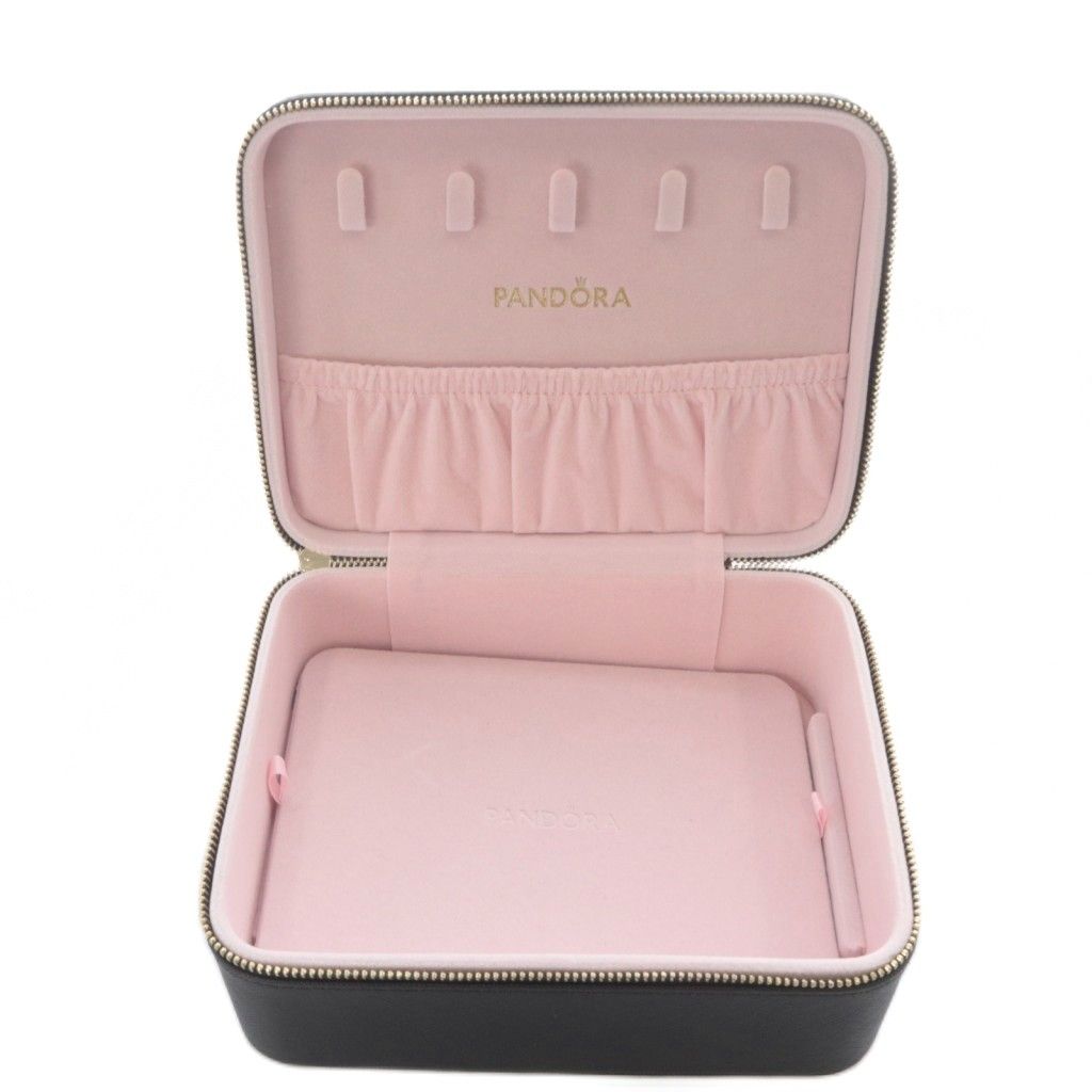 パンドラ PANDORA アクセサリーケース ジュエリーボックス ロゴ 黒