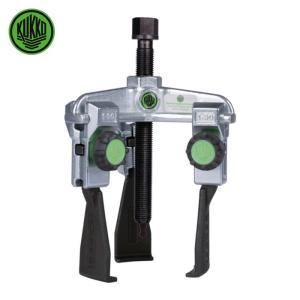 クッコ スライド式ギヤプーラー 3本アーム 薄爪 固定ノブ付き 最大径250 mm 深さ200 303 XS 2483