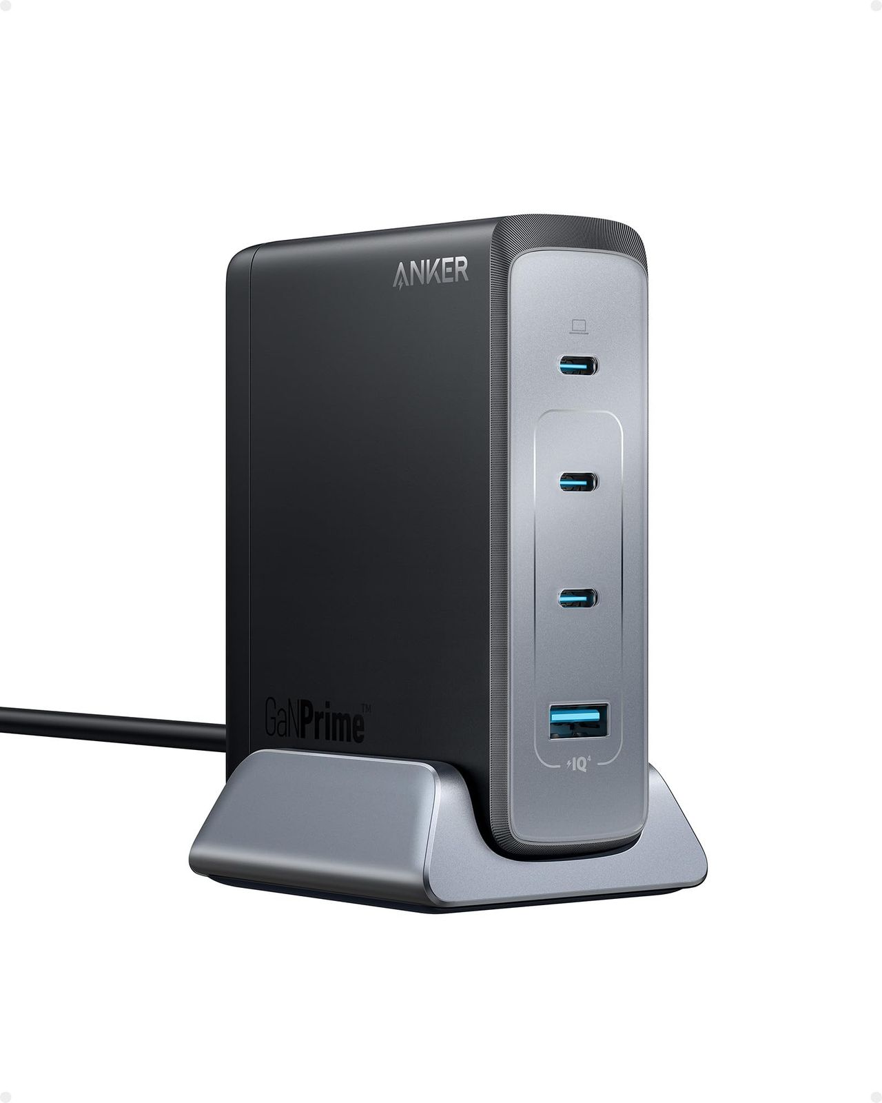 Anker Prime Desktop Charger (240W, 4 ports, GaN)(PD 充電器 USB-A & USB-C) iPad iPhone MacBook Android スマートフォン ノートPC 各種 その他機器対応 (ブラック)