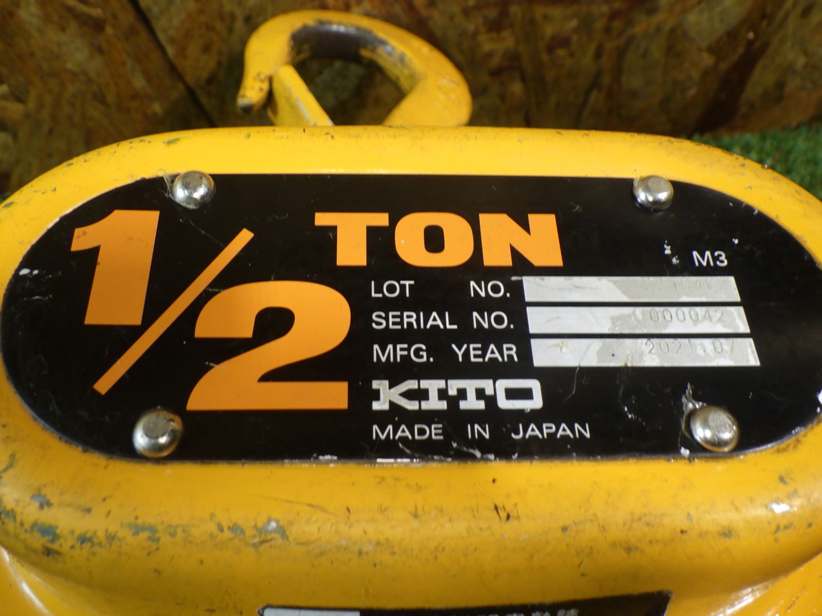 KITO チェーンブロック M 3 0.5ｔ 重量物の搬送などに 品