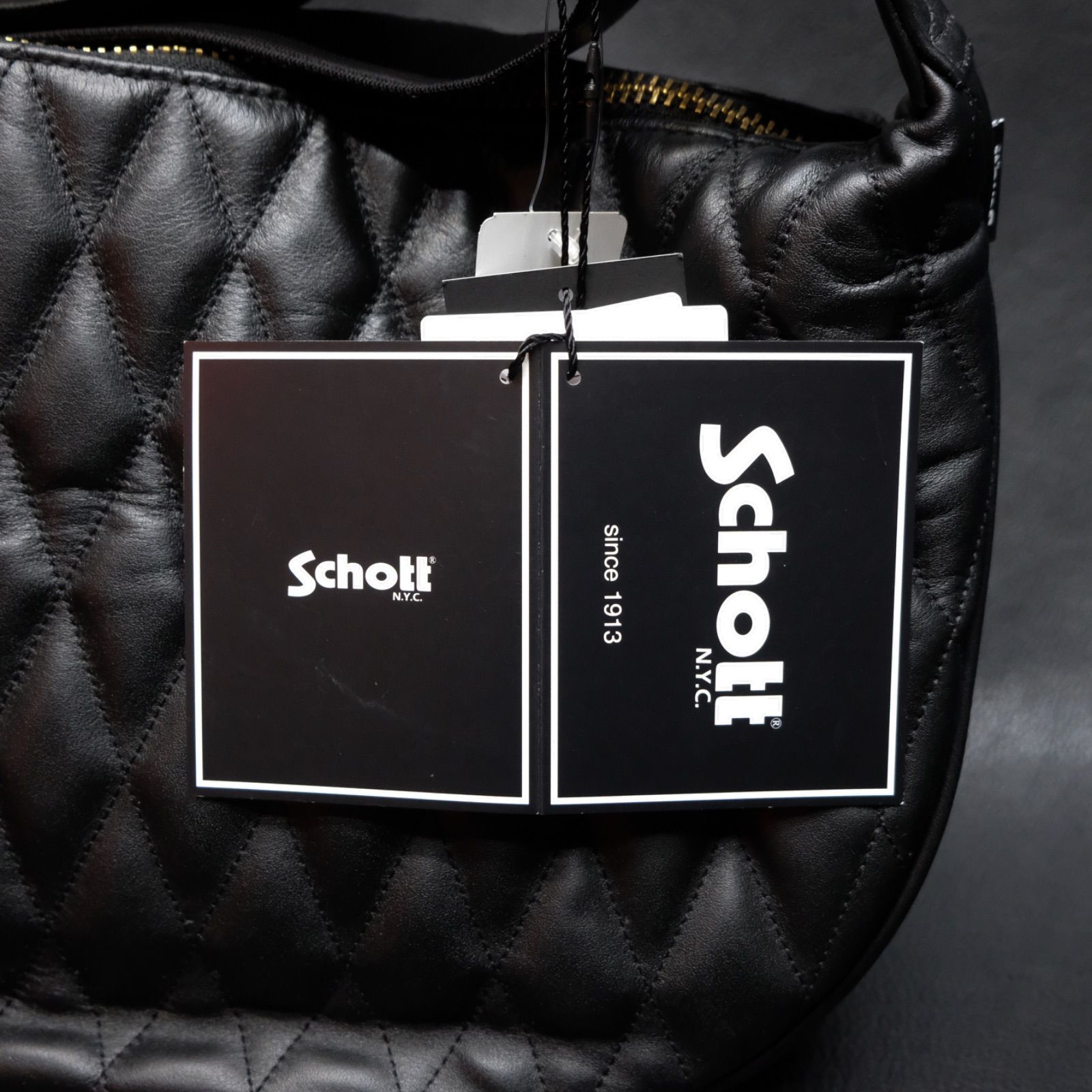 SCHOTT（ショット） schott ボディバッグ キルティング ブラック 