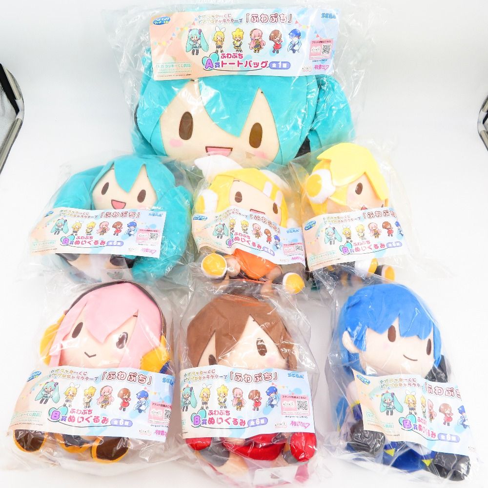 セガラッキーくじ ピアプロキャラクターズ ふわぷち A賞 B賞 全6種 7点 SEGA セガ キャラクターグッズ 品