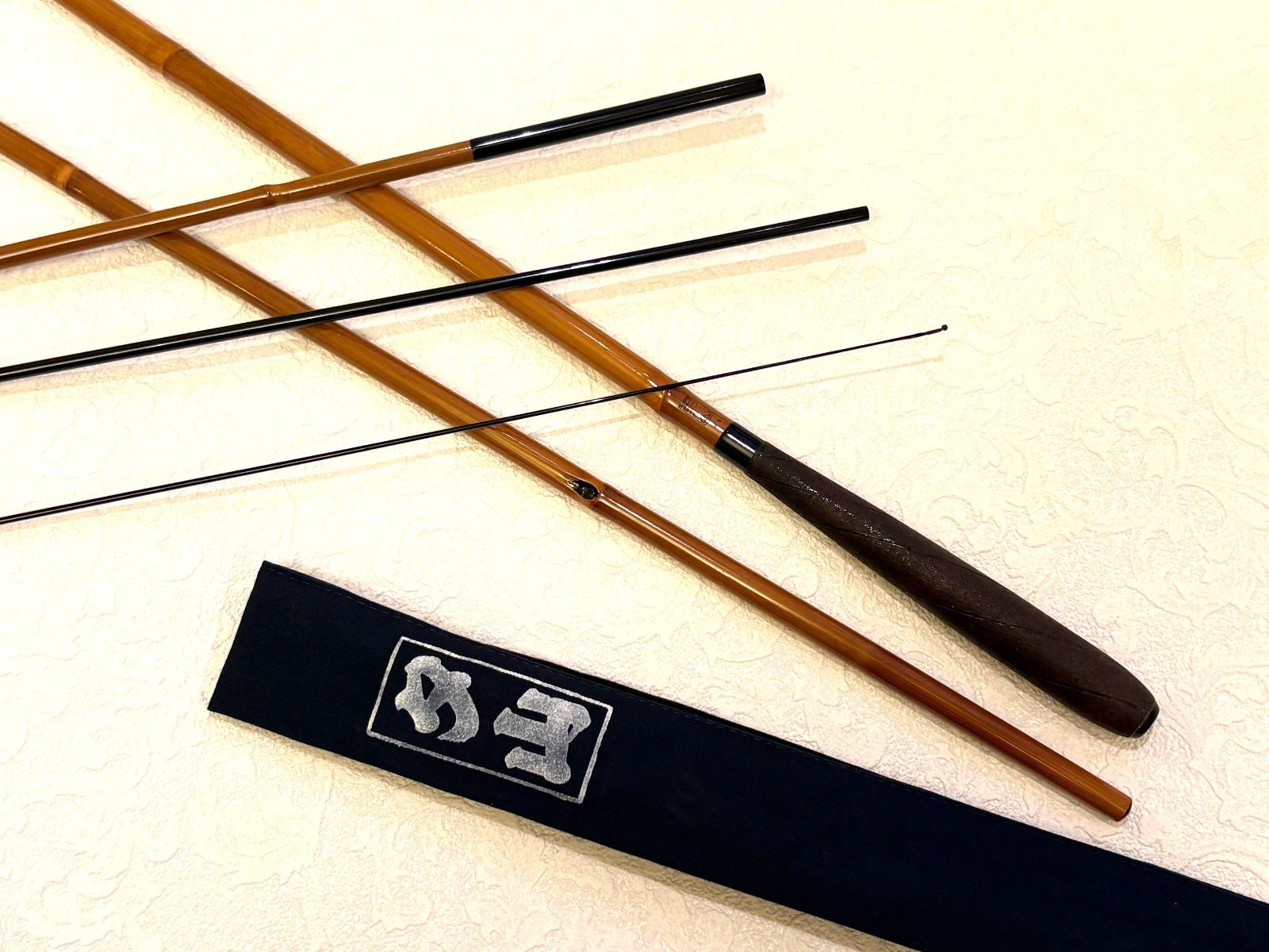 夕山 合成竿 10尺 中硬式 口巻 乾漆握り 穂先 穂持 カーボン ME 80031