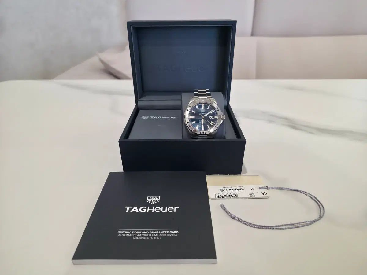  TAG Heuer タグ ホイヤー アクア 레이서 デニム版 スチールベゼル WAY2012 セットアップ 自動巻き時計 腕時計(アナログ)