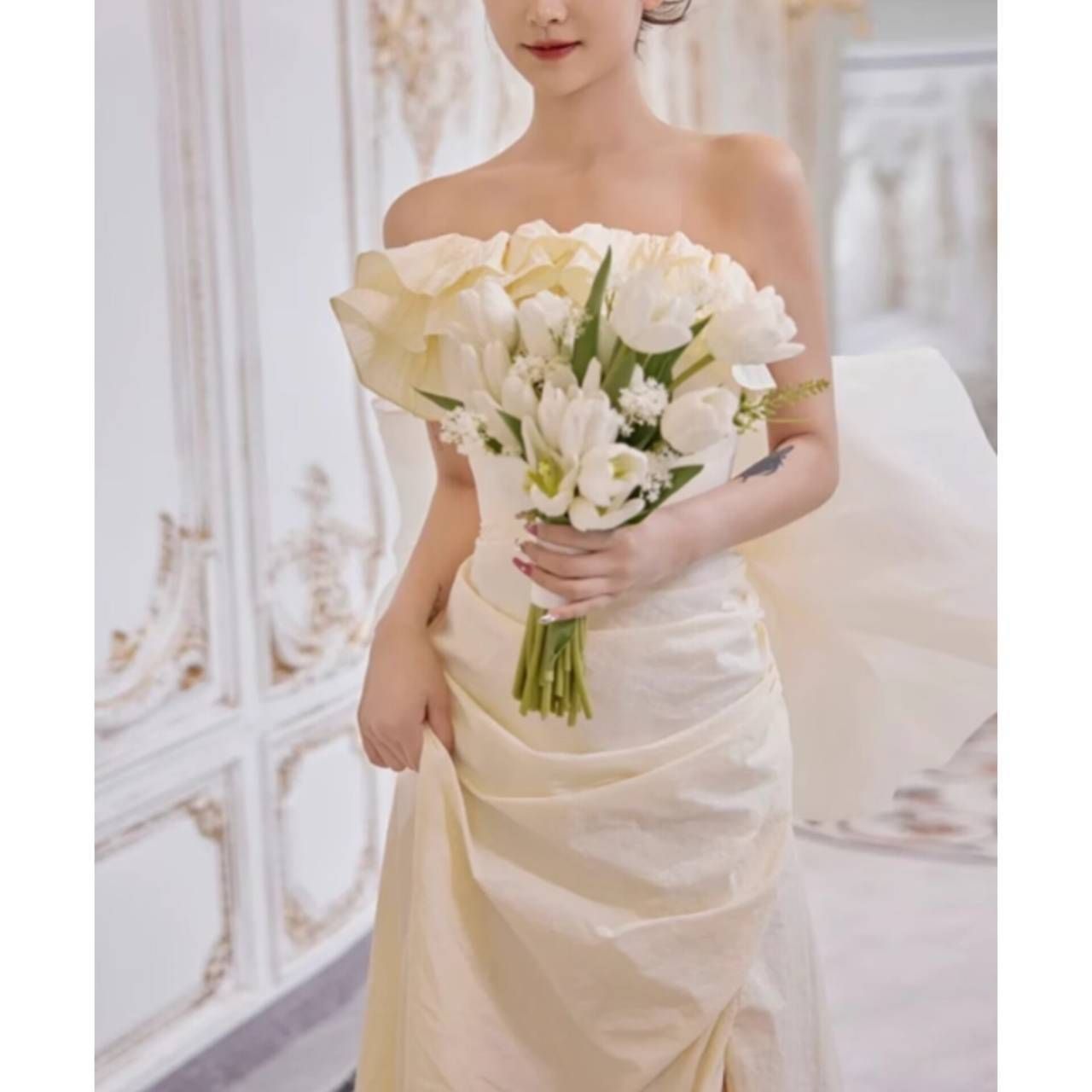 胸元フリル 韓国