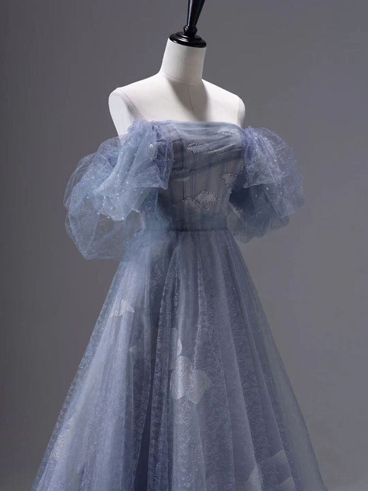 オフショルダー フェミニン シフォン パーティードレス 韓国