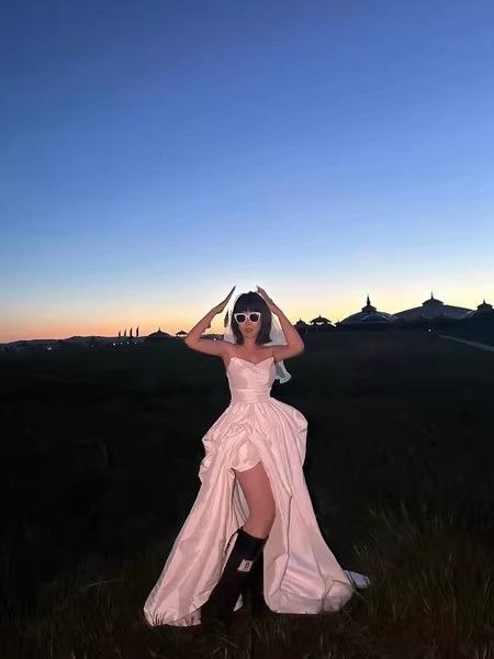  オフショルダースリットウェディングドレス結婚式 その他 文房具 事務用品