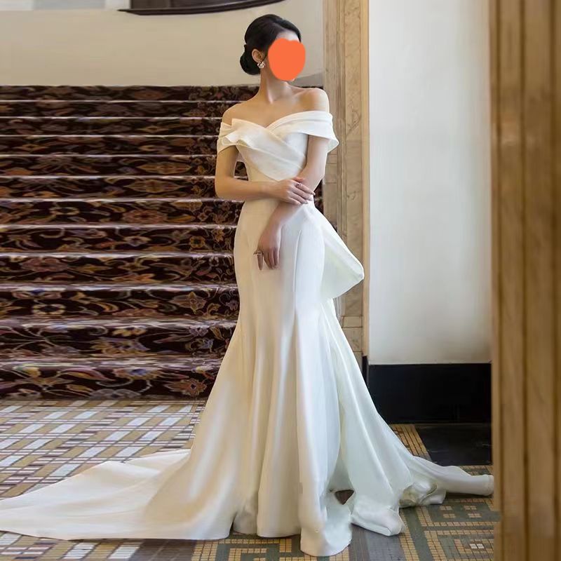 オフショルダードレスウェディングマーメイド