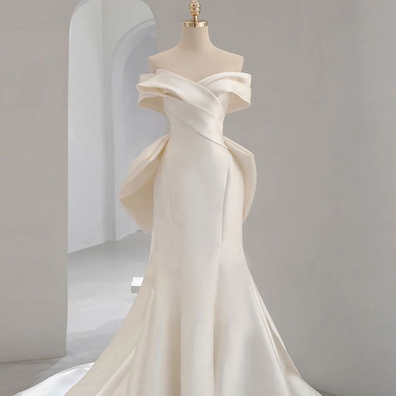 オフショルダードレスウェディングマーメイド