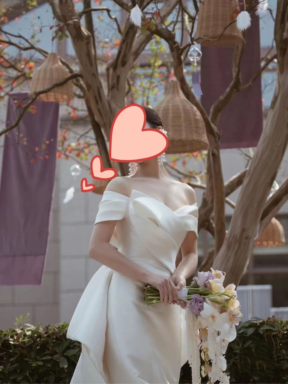 オフショルダードレスウェディングマーメイド