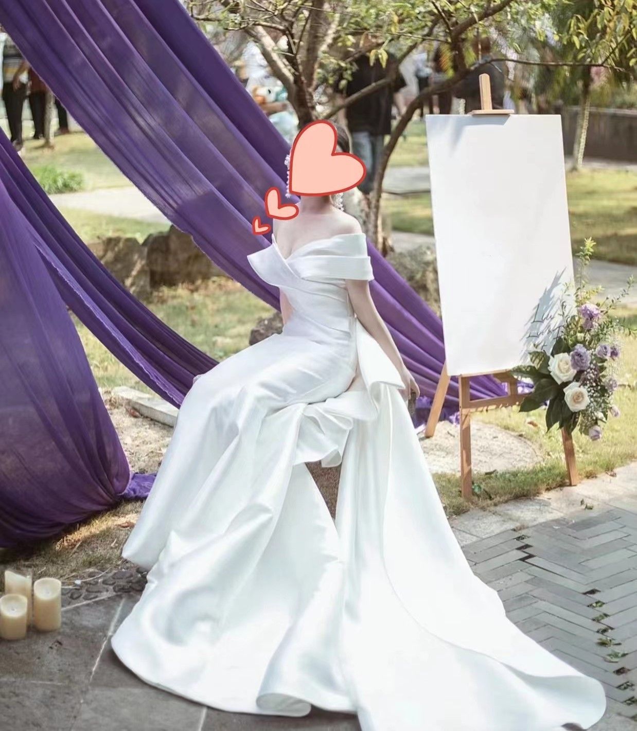 オフショルダードレスウェディングマーメイド