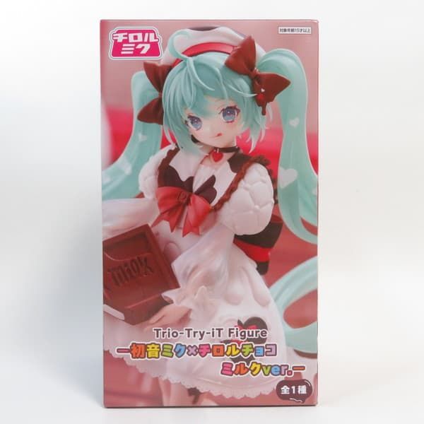 中古 未開封品 Trio-Try-iT Figure 初音ミク×チロルチョコ 初音ミク