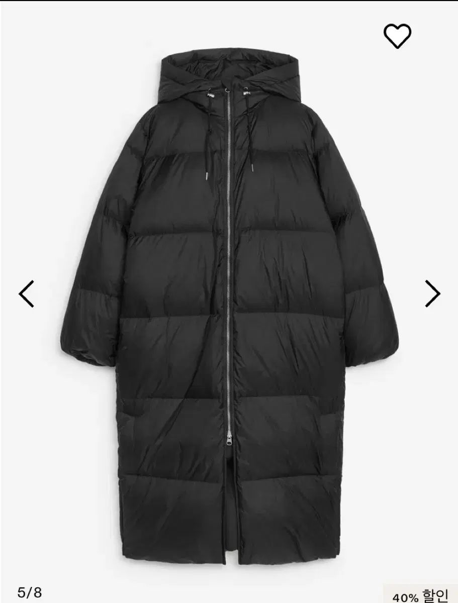 ARKET アーケット ダウン ロング コート ブラック M 新品 【公式通販】