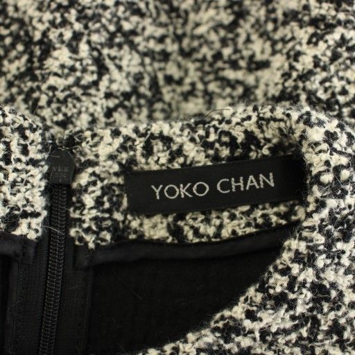 ヨーコチャン YOKO CHAN ツイードワンピース ひざ丈 半袖