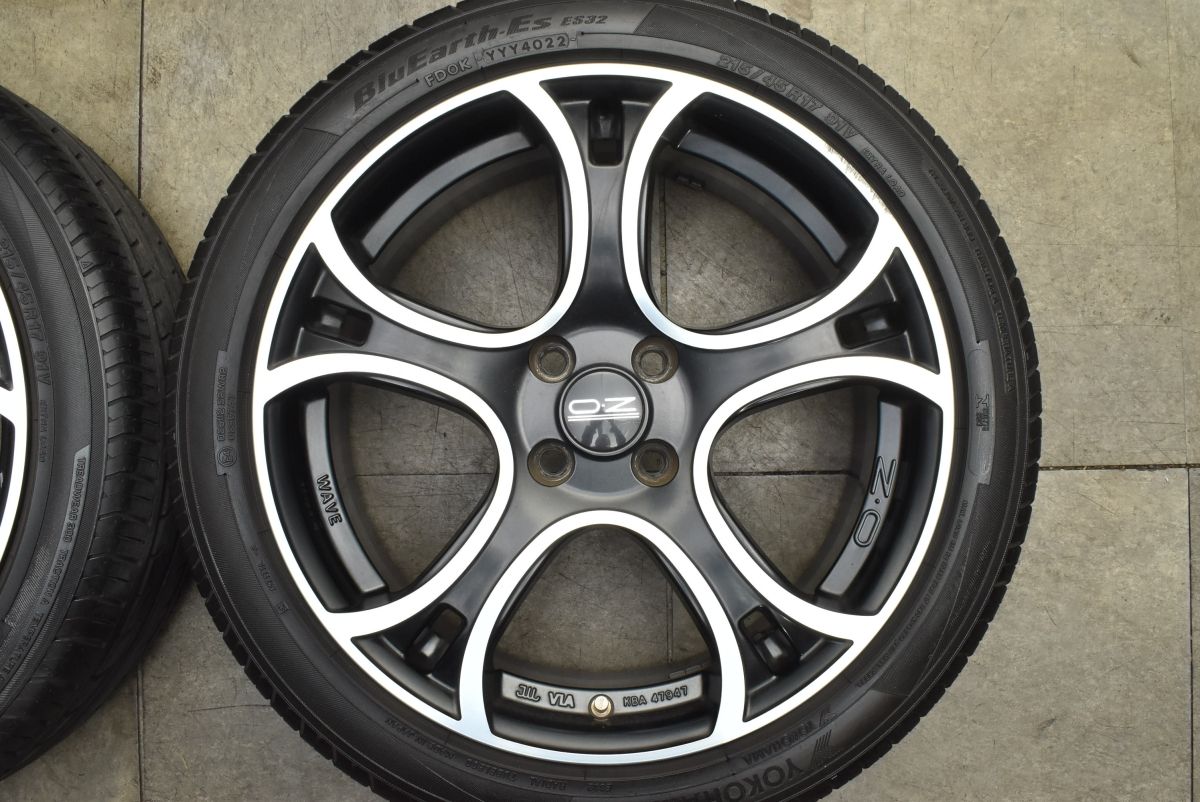 希少サイズ】OZ Racing X-LINE WAVE 17in 7J +37 PCD100 ヨコハマ 