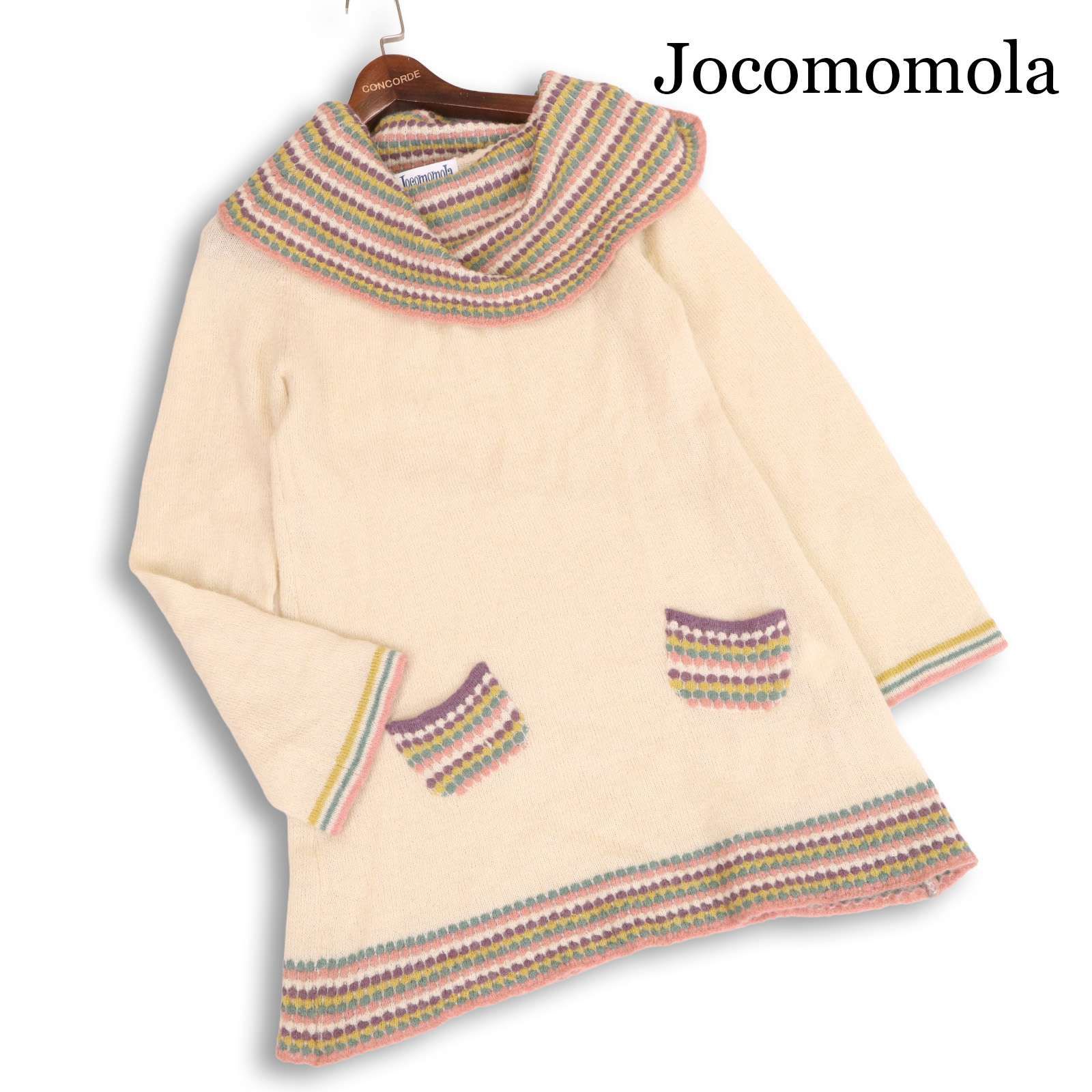 Jocomomola ホコモモラ シビラ 秋冬 ウール混☆ ニット チュニック