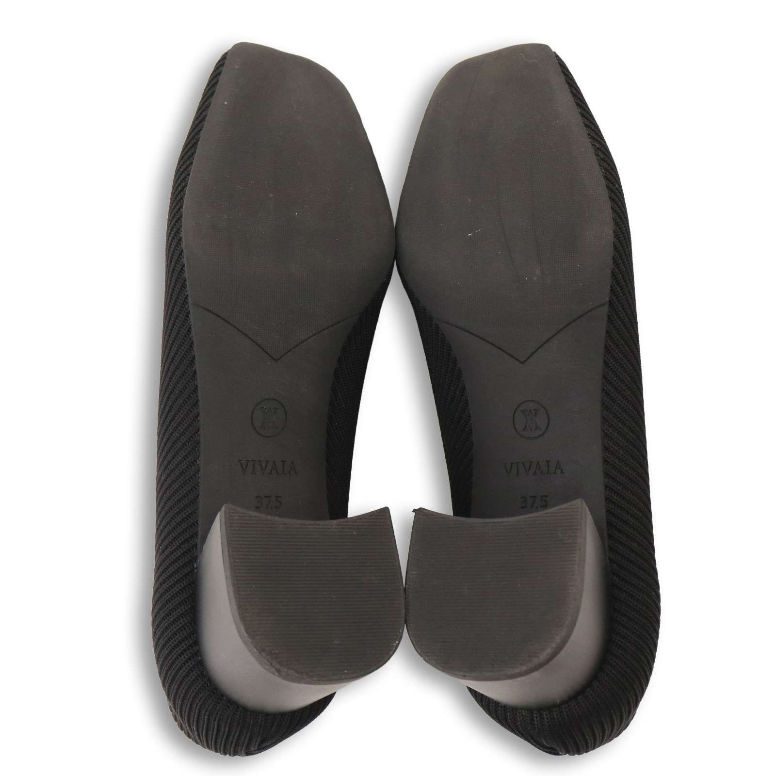 美品☆ VIVAIA ビバイア スクエアトゥ ストレスフリー ブロックヒール