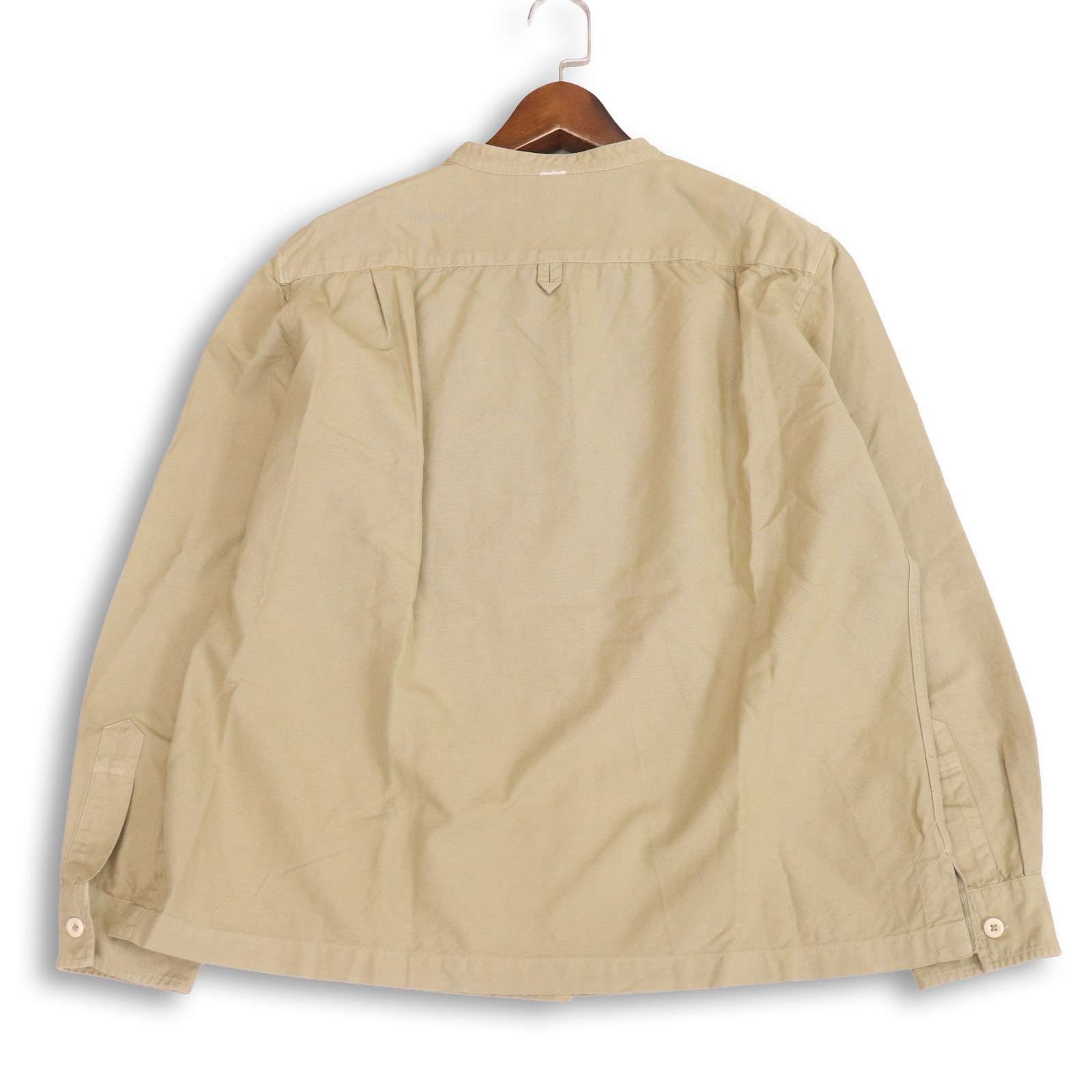 MHL. マーガレットハウエル 通年☆ 長袖 コットン バンドカラー シャツ 