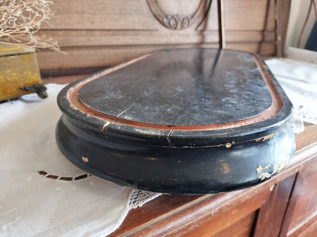 アンティーク　フランス　黒い木製　　ナポレオン　大　ディスプレイ台座 フランス アンティーク 大きい ナポレオン3世 木製 ディスプレイ 台座