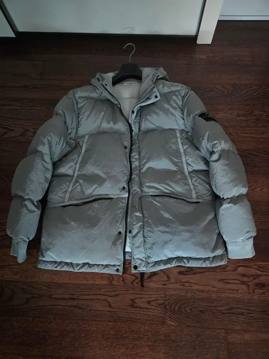 STONE ISLAND ストーンアイランド ナイロン メタル ダウン ライトグレー 2XL 出品