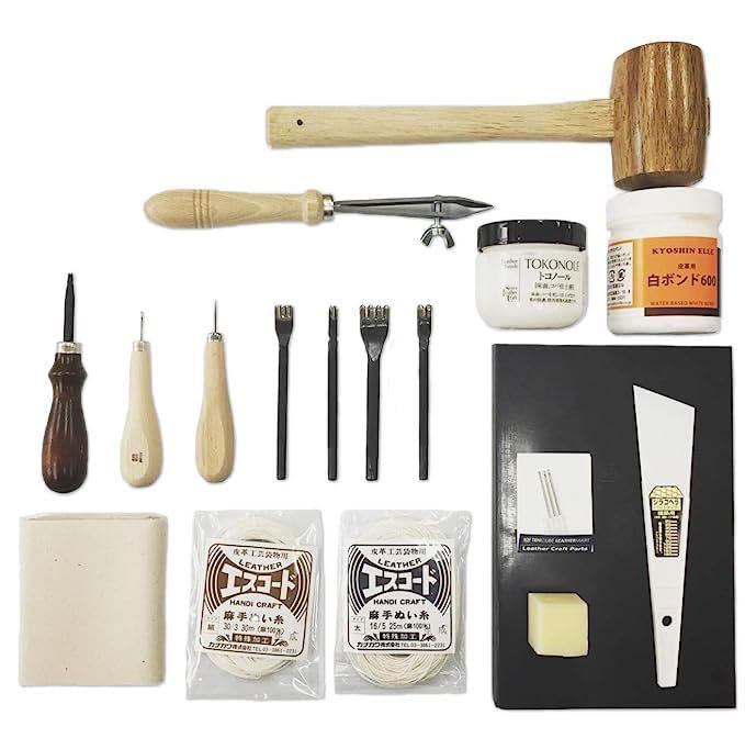 10 cube Leathermart レザークラフト 工具セット 18点コンプリートキット 日本製