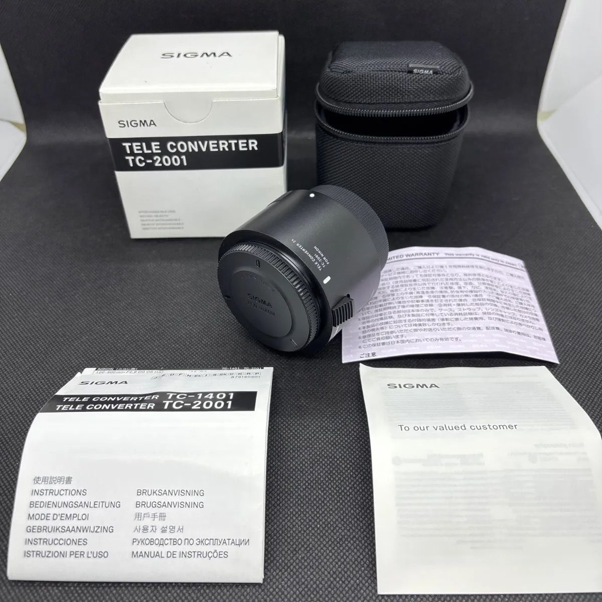 美品 SIGMA テレコンバーター TC-2001 NIKON用 - メルカリ