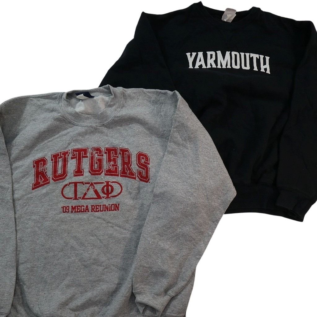 古着卸 まとめ売り カレッジ風 スウェット 8枚セット (メンズ L