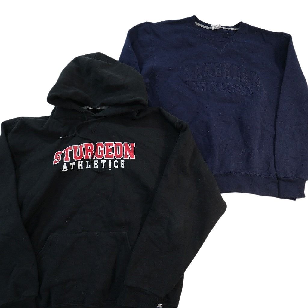 古着卸 まとめ売り カレッジ風 スウェット 8枚セット (メンズ L