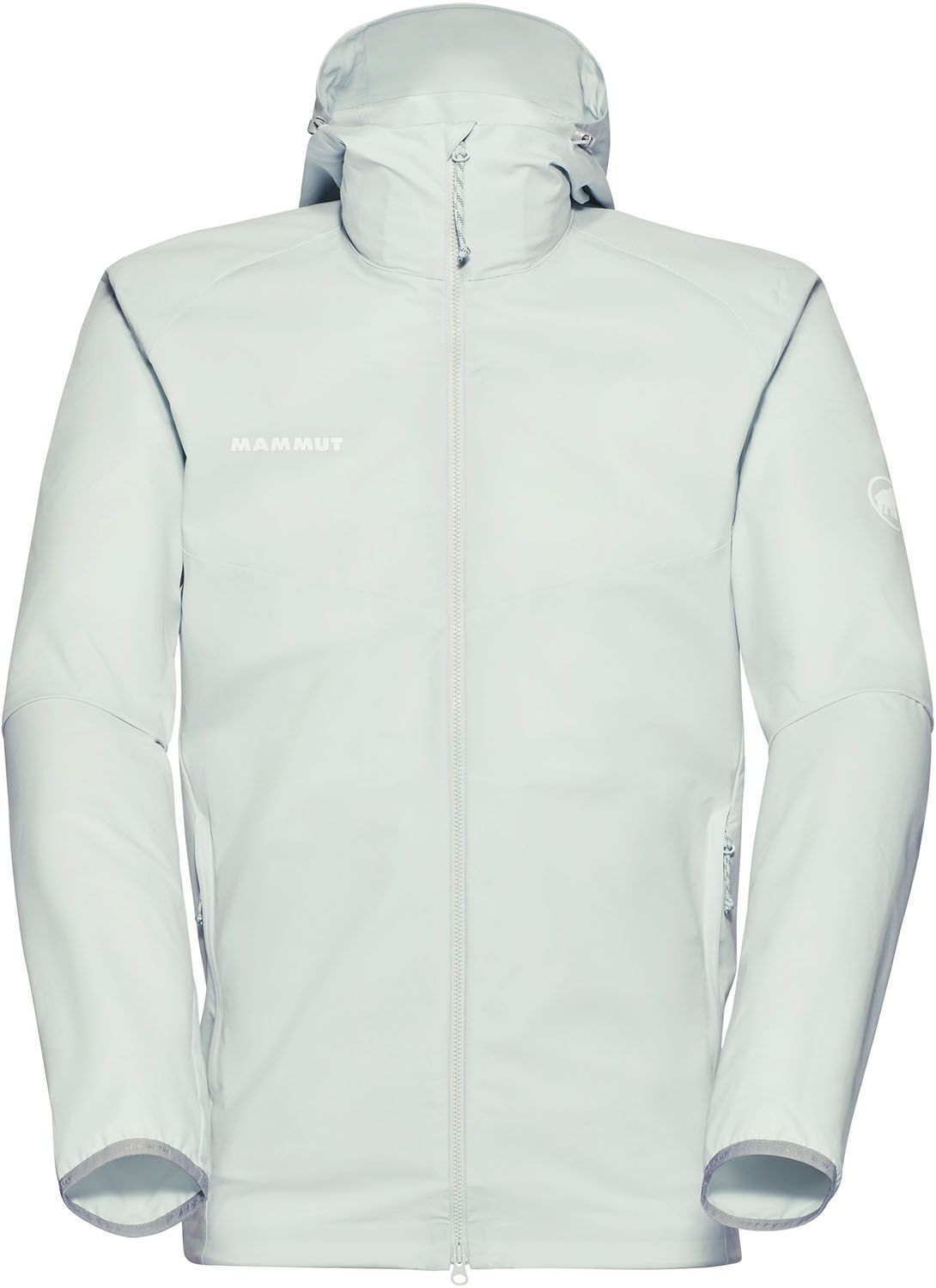 マムート MAMMUT アウトドア グラナイト ソフトシェル フーテッド ジャケット アジアンフィット メンズ アウター ハイキング 撥水 ストレッチ 伸縮 1011-00323 1288 SILVERSAGE