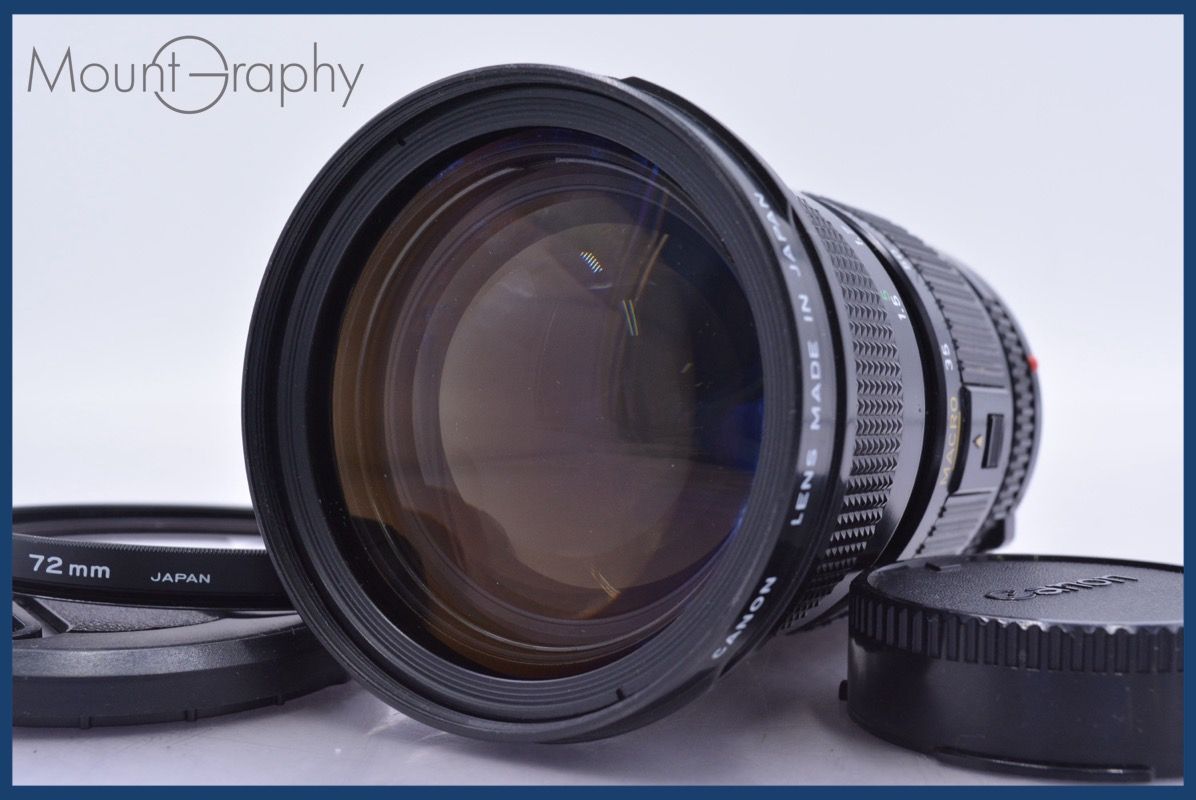 【動作保証】 キヤノン Canon NEW FD 35-105mm F3.5 前後キャップ&レンズフィルター付 同梱無料 #am3608