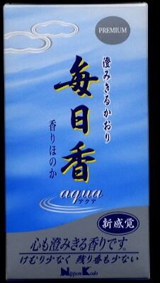 【まとめ買い-60点セット】毎日香アクア 【 日本香堂 】 【 お線香 】