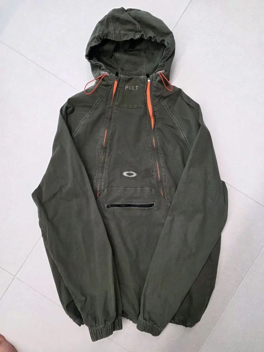 オークリー x PIET ピエット アノラック フード ジャケット カーキ XL