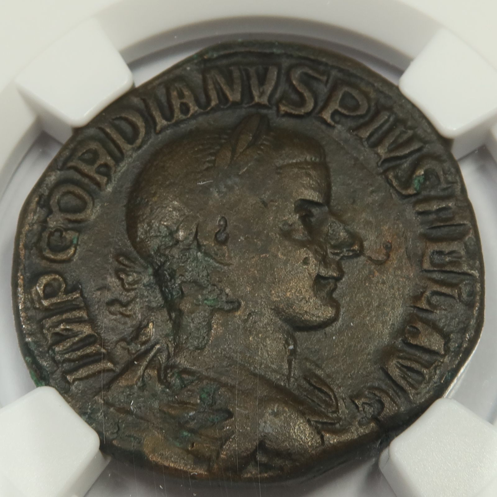238-244年 NGC 古代品 チョイスF - ローマ帝国 - AE セステルティ