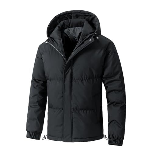 YEOREO ダウンジャケット メンズ コート 冬服 中綿ジャケット フード付き ゆったり無地 厚手 防寒 防風 暖か 大きいサイズ ダウンコート 通勤 通学 登山 アウトドア 男女兼用 アウター 彡 7 dd 9 d 84 f