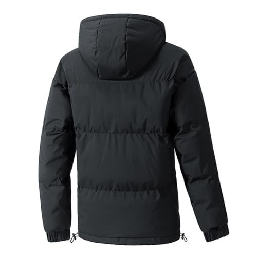 YEOREO ダウンジャケット メンズ コート 冬服 中綿ジャケット フード付き ゆったり無地 厚手 防寒 防風 暖か 大きいサイズ ダウンコート 通勤 通学 登山 アウトドア 男女兼用 アウター 彡 7 dd 9 d 84 f