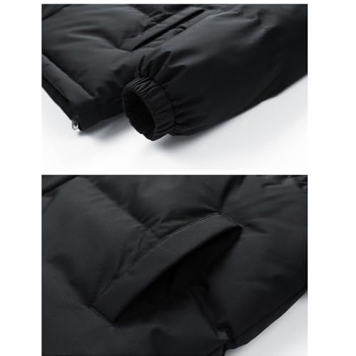 YEOREO ダウンジャケット メンズ コート 冬服 中綿ジャケット フード付き ゆったり無地 厚手 防寒 防風 暖か 大きいサイズ ダウンコート 通勤 通学 登山 アウトドア 男女兼用 アウター 彡 7 dd 9 d 84 f