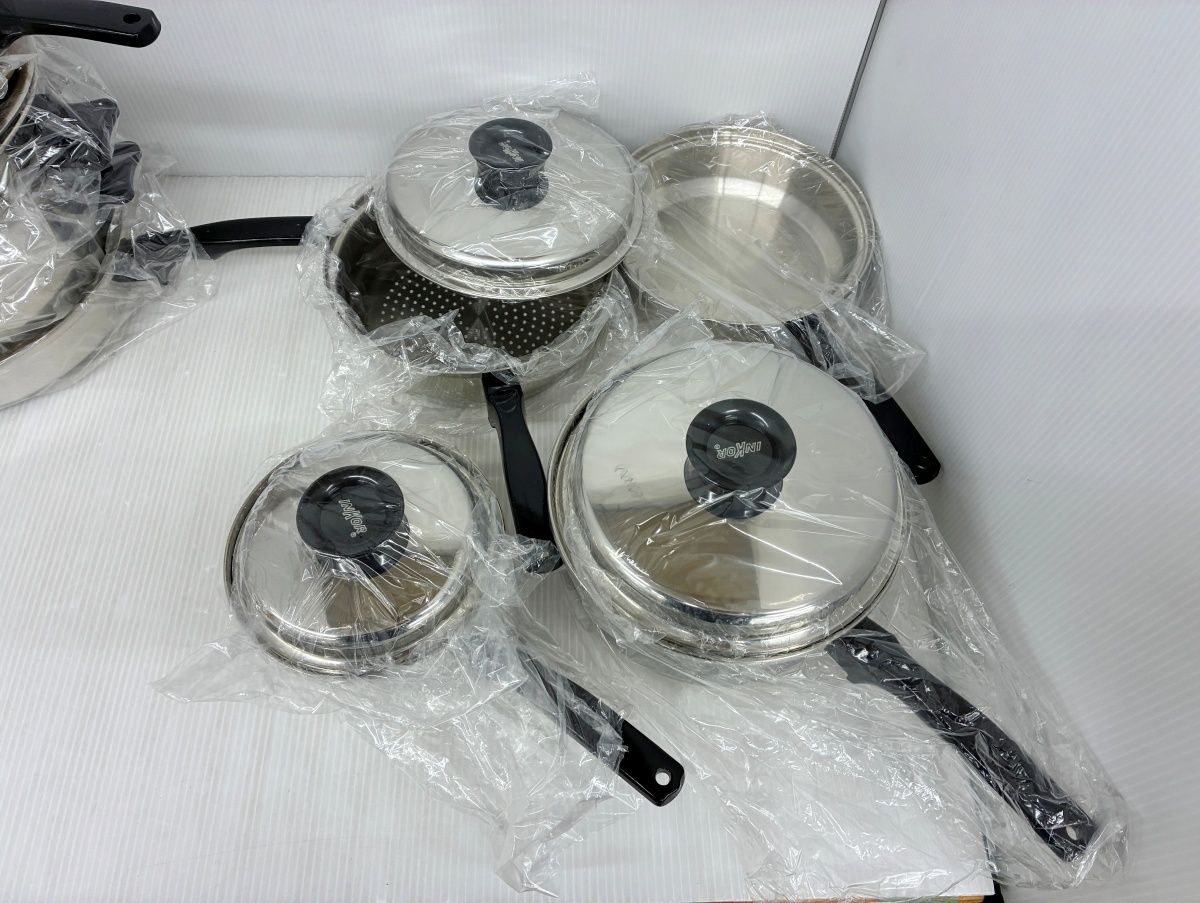 ♥ 長期保管品 INKOR 5 Ply インコア ステンレススチール 鍋セット