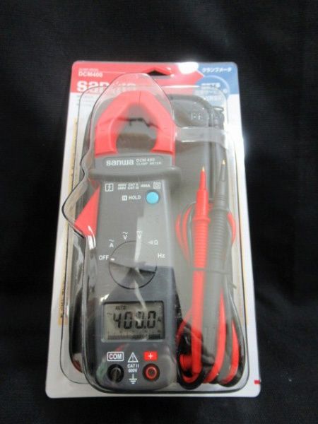 サンワ SANWA クランプメータ DCM 400 電流測定 三和電気計器 ♥